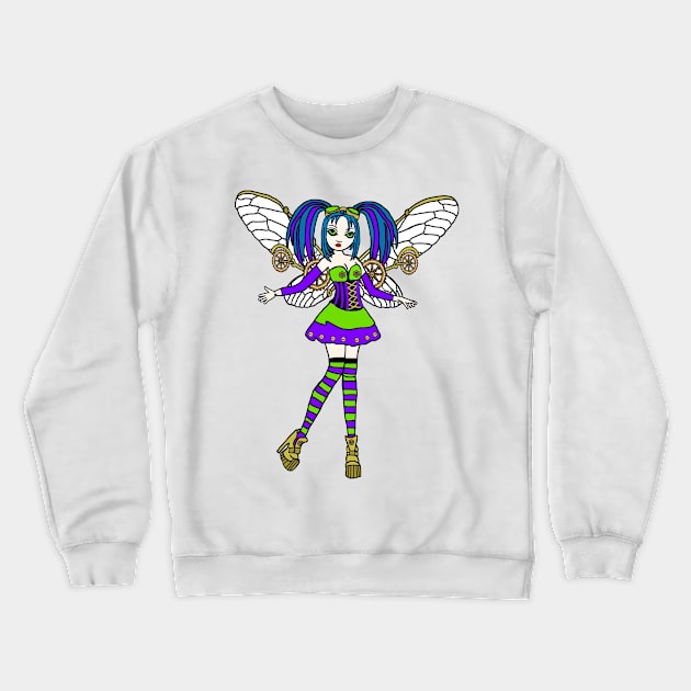 Steampunk Faerie Crewneck Sweatshirt by imphavok